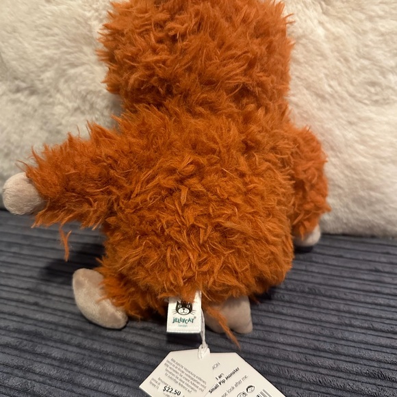 Jellycat Orange and Gray Stuffed Animal - Picture 2 of 2